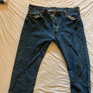Levi 501 High Rise Button Fly Jeans